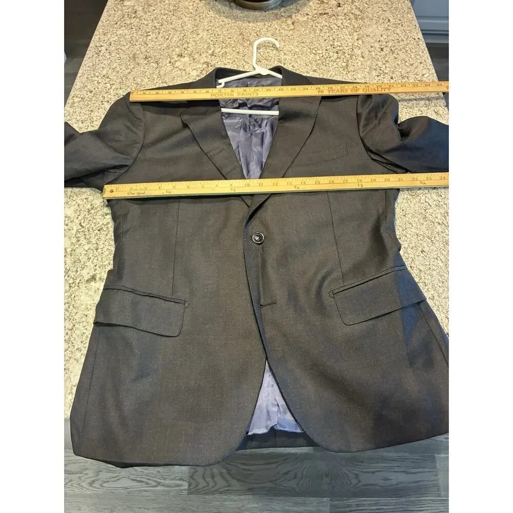 Suitsupply Blazer Mens 44 Pure Gray Wool Super 110s VBC Perennial